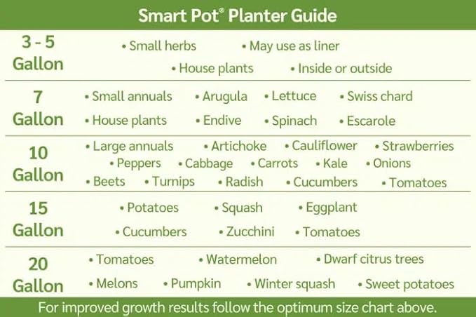 SMART POT 15-Gallon Soft-Sided Planter with Handles, Orange
