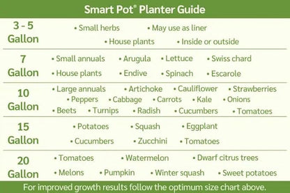 SMART POT 15-Gallon Soft-Sided Planter with Handles, Orange