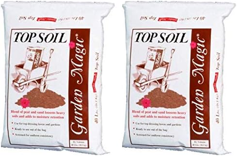 Michigan Peat 5540 Garden Magic Top Soil, 40-Pound (Two Pack)