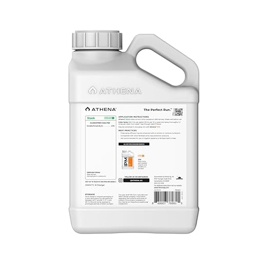 Athena Foliar Stack - Bloom Booster & Flowering Enhancer | Natural Kelp Hydroponic Nutrient for Plant Growth, Transition & Flowering | Foliar Spray or Root Drench – 1 Gallon | 0-0-1