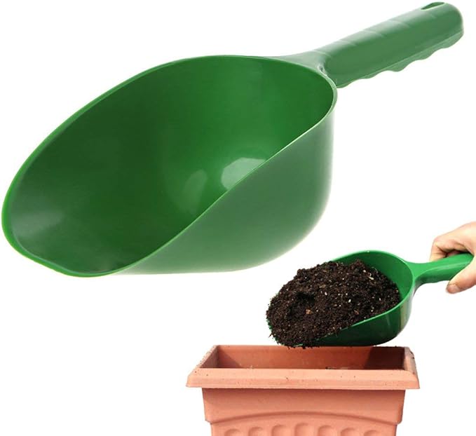 2pc Plastic Handy Garden Scoop For Soil, Compost, Planting Re-Potting Plants