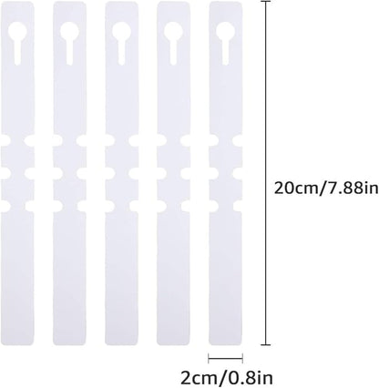 eZAKKA Plant Labels, 500pcs Plant Tags Markers Plastic Wrap Around Hanging Garden Markers Labels Tree Tags Sticks for Seedlings Outdoor Garden Waterproof, 2 x 20 CM