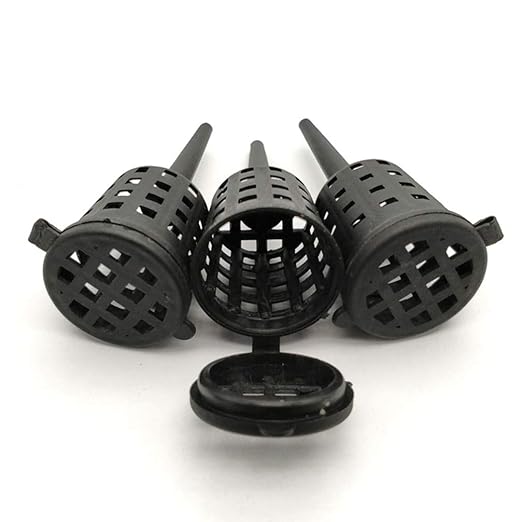 Happyyami 50pcs Bonsai Fertiliser Baskets Plastic Fertilizer Box Fertilizer Basket with Cover Plant Grow Fertiliser Container Box for Bonsai Orchid Flower Garden Tool