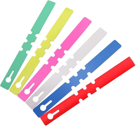 120pcs Plastic Plant Tree Tags Wrap Around Lables, 6 Color Plant Labels and Tags Markers for Outdoor Garden Waterproof Plastic Plant Tags Labels, Hanging Plant Labels.