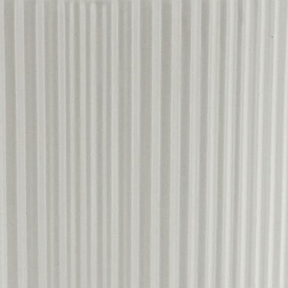 Amazon Basics Fluted Ceramic Round Planter, 8-inch, White
