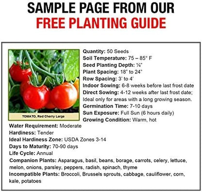 Heirloom Vegetable Seeds Non GMO Survival Seed Kit - Part of Our Legacy and Heritage - 50 Varieties 100% Naturally Grown- Best for Gardeners Who Raise Their Own Healthy Food