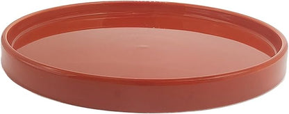 Ceramic Plant Saucer Pot Tray 8.5 Inch, Planter Saucers 6 7 8 9 10 11 12 15 Inch, Durable Sturdy Flower Drainage drip Water Tray for Glazed Pots Base (8.5 Inch- Red Terracotta)