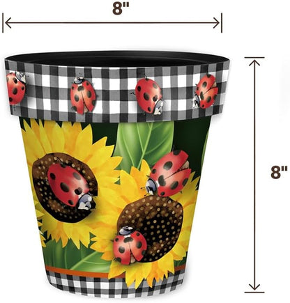 Briarwood Lane Ladybugs and Sunflowers Small Planter