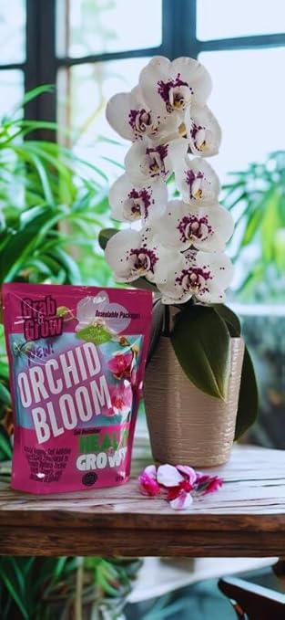 NEW! ORCHID BLOOM (16oz) - Orchid Fertilizer - Easy to Use! - 100% Organic Indoor Plant Food - Powerful Health & Growth Formula - Safe to Use on ALL Orchid Pot Moss, Orchids Potting Mix & Bark Pot Mix