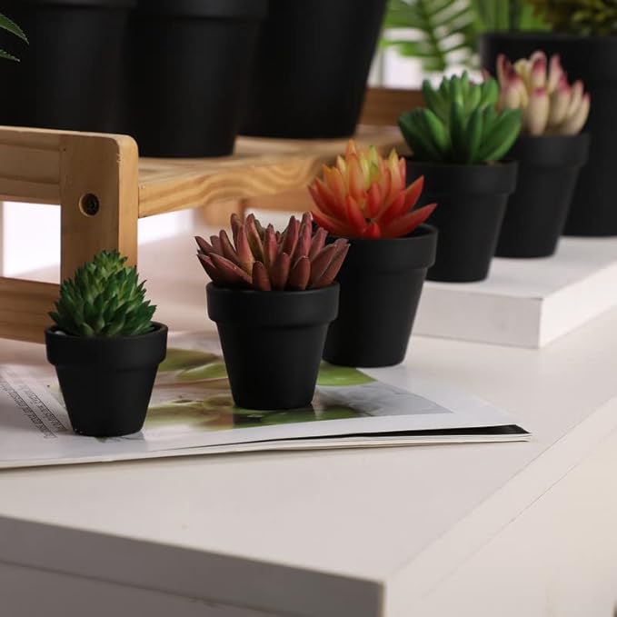 Yishang 1.9 Inch Tiny Black Terracotta Pots Pack of 72-Small Mini White Clay Pots with Drainage Holes Flower Nursery Terra Cotta Planter for Tiny Cactus,Herb,Succulent Plants,Crafts
