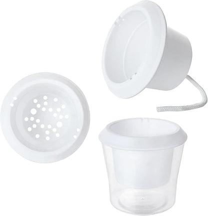 MNKNENG 12 Pack Self Watering Pots for Indoor Plants 4.3 Inch Small Self-Watering Planter Pots with Water Level Indicator, Clear Plastic Round Plant Pot for Succulent, Flower, Herb,Office Home Decor