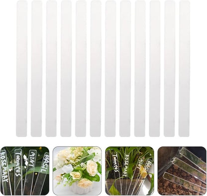 Garneck 7sets Garden Nursery Blackboard Stakes Vegetable Labels Plant Markers Waterproof Outdoor Tags Stakes for Gardening 24pcs*7