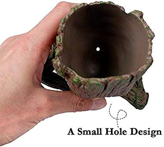 Mikayoo Flower Pot - Succulent Planter Pot, Pen or Pencil Holder or Planters with Drainage Hole Perfect for a Tiny Succulents Plants Christmas Birthday Gift (4 Styles in 1)