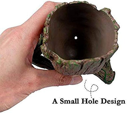 Mikayoo Flower Pot - Succulent Planter Pot, Pen or Pencil Holder or Planters with Drainage Hole Perfect for a Tiny Succulents Plants Christmas Birthday Gift (4 Styles in 1)