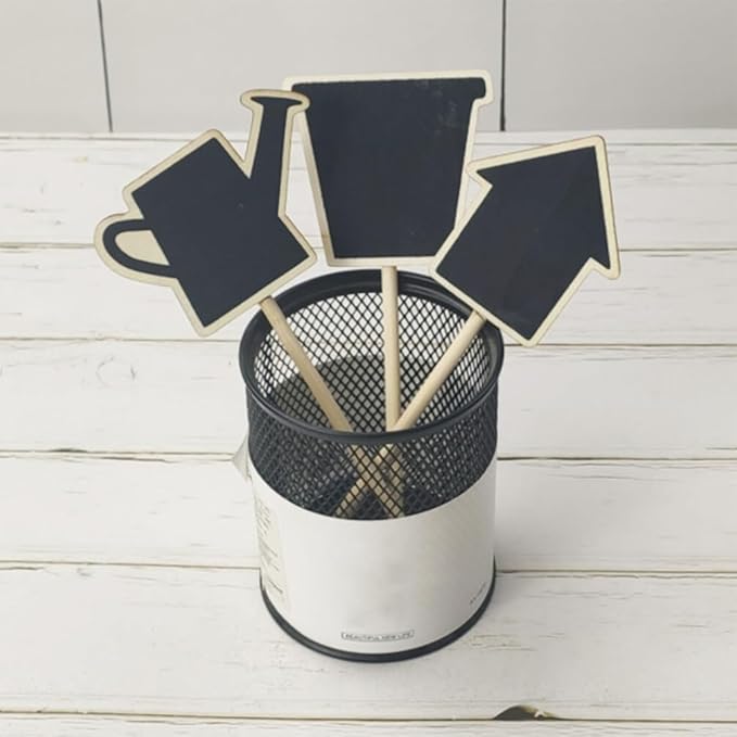 HOMSFOU Mini Chalkboard Sign Set 30pcs Chalkboard Tags for Decor Wedding Party Daily Reminder