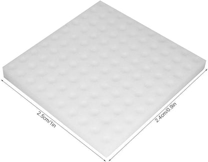 Focket Hydroponic Sponge,100Pcs Hydroponics Soil-Less Culture Cultivation Sponge,Planting Gardening Tool Square Seedling Sponges for Home Garden