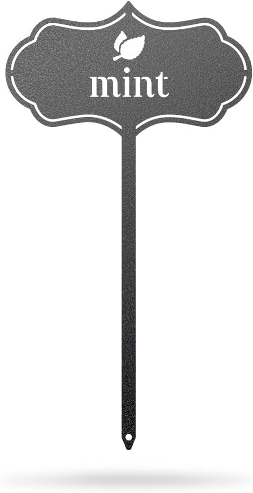 RealSteel - Seed & Plant Markers - Indoor/Outdoor Herb Garden Stakes - Elegant Fruit/Vegetable Seed Labels - Durable Plant Tags for Pots - Classy Design for Farmhouse/Greenhouse (Mint)
