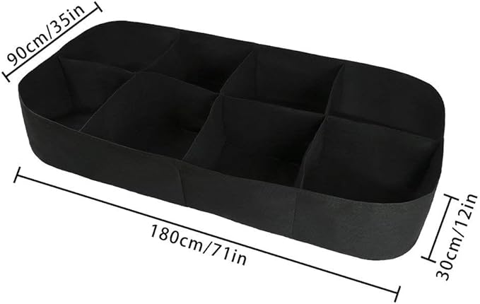 Raised Garden Bed with Grow Grid,135 Gallon Elevated Flower Vegetables Bed Planter Box,Planting Container,Plant Root Pouch Pots,Garden Tub