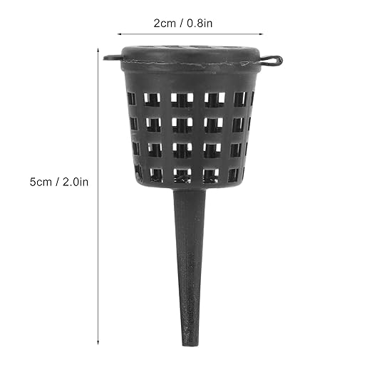 Bonsai Fertilizer Basket, Mini Mesh Planting Nutrition Cup with Lid, 2 x 0.8 Inch, 100 Pack, for Potted Plants and Orchid