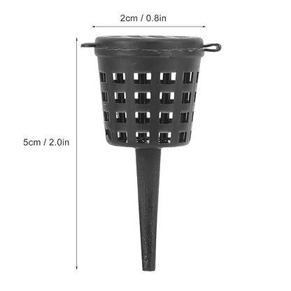 Bonsai Fertilizer Basket, Mini Mesh Planting Nutrition Cup with Lid, 2 x 0.8 Inch, 100 Pack, for Potted Plants and Orchid
