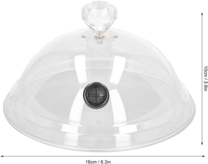 Smoke Infuser Cover, Smoke Infuser Hood, Home Smoking Dome Cover Kitchen Cooking Smoke Acrylic Hood Smoke Infuser Cloche Lid for Smoker Sprayer Plates Bowls