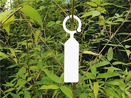 KINGLAKE 100 Pcs Thick Plastic Plant Tree Tags Markers Nursery Garden Labels