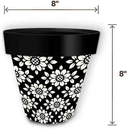 Briarwood Lane Geometric Floral Small Planter