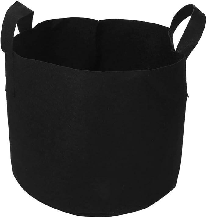 Black Felt Plants Growing Bag, Plant Grow Bags Garden Bag to Grow Vegetables, Vegetable Potato Planter Containers Flower Aeration Planting Pot Container for Planting Potatoes (7 Gallon (30 x 35cm))
