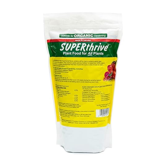 SUPERthrive Organic All-Purpose Plant Food, Solid Granular 4-4-4 (3 Pack)