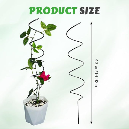 5 PCS Tomato Twist Stake, 2025 Premium Tomato Stakes and Supports,Metal Plant Support Garden Stakes, Spiral Plant Support for Potted Plants Tomato, Climbing Plant Stakes Tower Plant Supports