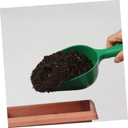 GANAZONO Thickened Gardening Soil Scoop Lightweight Portable Planting Shovel Garden Tool for Potting Soil and Plant Dirt 11.41X3.93X3.14 Inch