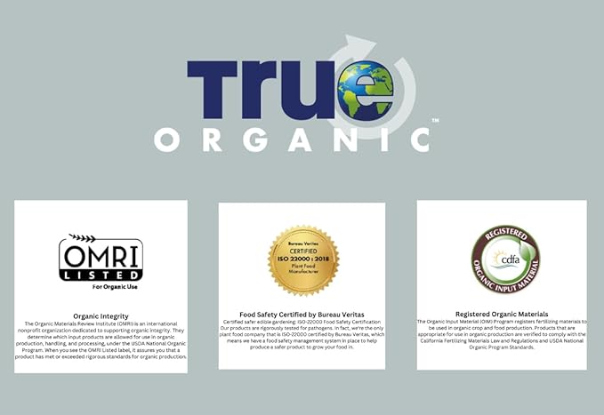 True Organic Liquid Preplant Starter – Organic Fertilizer for Seedlings and Young Starts – 32 fl. oz. Bottle Covers 40 Sq. Ft.