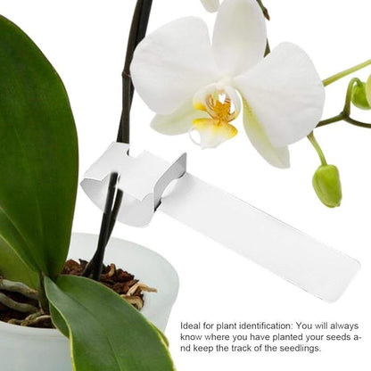 Fdit Plant Labels, 100pcs, White, PVC Material, 8.27x0.79 Inch, Hanging Stake Tags for Garden Nursery Seed Identification