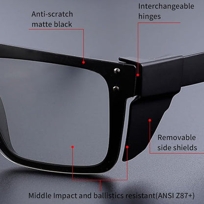 Polarized Sunglasses for Men Women Impact Resistance Z87.1safety UV400 Protection light weight for Workers