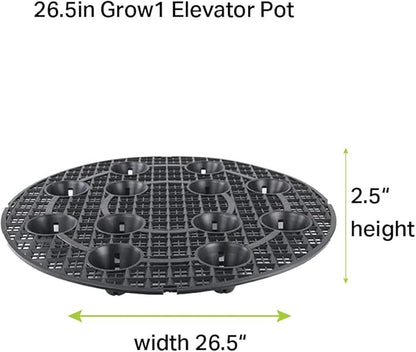 Grow1 26.5-Inch Pot Elevators for Plants (6-Pack)