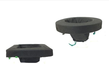 PondH2o Floating Aquatic Water Garden Pond Plant or Flower Fabric Planter Baskets, 10" Square & 10" Round, Floatable Aquatic Water Garden Pond Plant Islands for Ponds and Water Features | Value 2 Pack