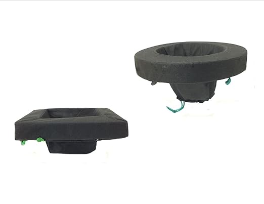 PondH2o Floating Aquatic Water Garden Pond Plant or Flower Fabric Planter Baskets, 10" Round & 14" Square, Floatable Aquatic Water Garden Pond Plant Islands for Ponds and Water Features | Value 2 Pack
