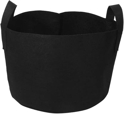 Plant Grow Bag, 1/2/3/5/7/10 Gallon Black Flower Plants Growing Bag, Vegetable Aeration Fabric Planting Pot Container with Handles for Indoor Outdoor Nursery Garden Planting (29 x 41 cm (10 Gallons))