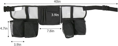 Tool Pouch, Waist Tools Bag Belt, Bottle Holster, Heavy Duty Working Tool Apron for Janitorial, Custodial, Housekeeping, Cleaning