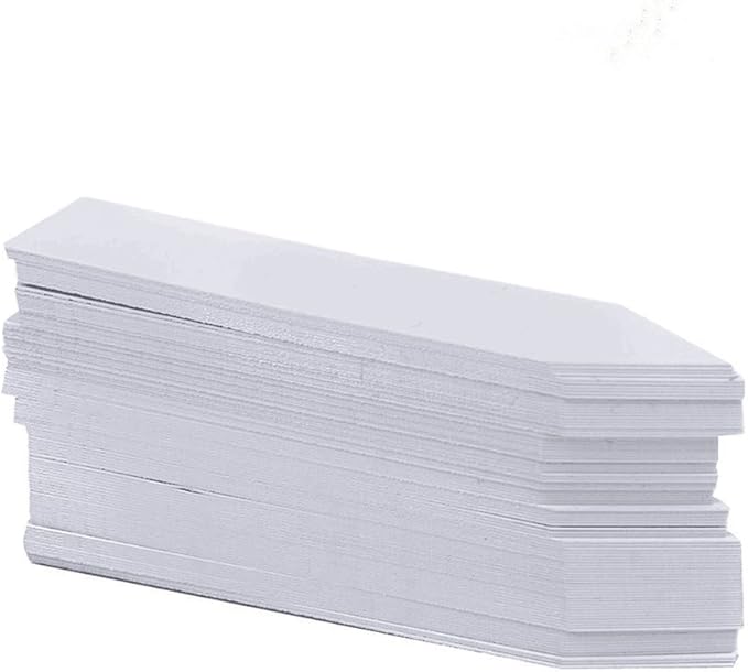KINGLAKE 1000 Pcs 4 Inch Plant Tags Garden Nursery Labels Plastic Pot Labels White,Box of 1000