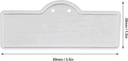 Aluminum Plant Tags 100Pcs with 100 Ties, Waterproof Garden Labels for Outdoor Identification, Greenhouse and Tree Markers for Plants Flowers Vegetables, Durable Metal Tags for Cables Equipment Pets