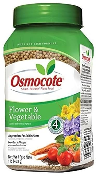 Osmocote Smart-Release Plant Food Flower & Vegetable, 14-14-14, 1 Lbs. - Pack of (2)