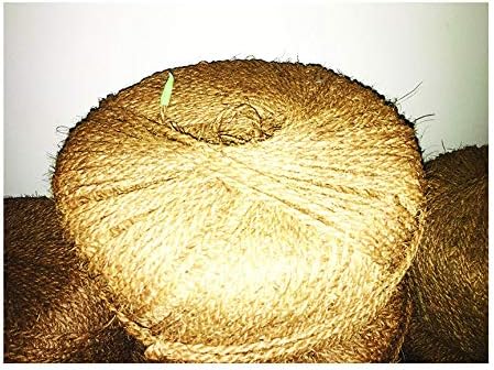 Garden Twine Made Out of 100% Natural Coconut Fiber,Weight per Spool is 7 Lbs, and The Length is About 1100 Feet