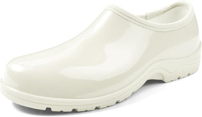 DKSUKO Waterproof Garden Shoe for Women Outdoor Slip-On Rain Boots Short Ankle Work Shoes and Garden Clogs with Comfort Insole