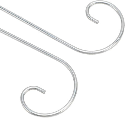 30PCS Plant Label Hooks for Outdoor Plants, Stainless Steel Plant Label Hooks Holder Garden Markers Stake Plant Sign Stake Rustproof Garden Tag Holder for Flower Pot Bonsai 200mm