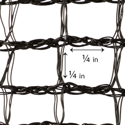 Debris Safety Netting Fire Retardant (8.6' x 150', Black)