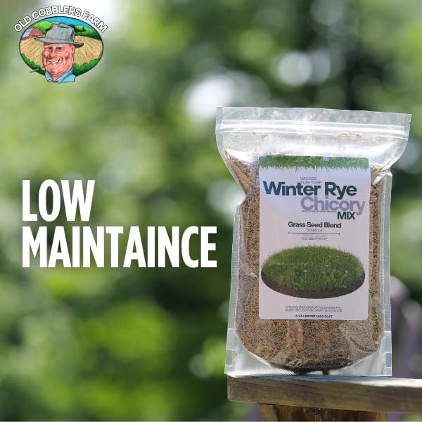 Old Cobblers Farm™ Wicked Tuff Turf Winter Rye for Lawn No Till Food Plot Seed Fall Cover Crop Mix (5 lbs | 10 lbs | 15 lbs | 20 lbs) (1lb)