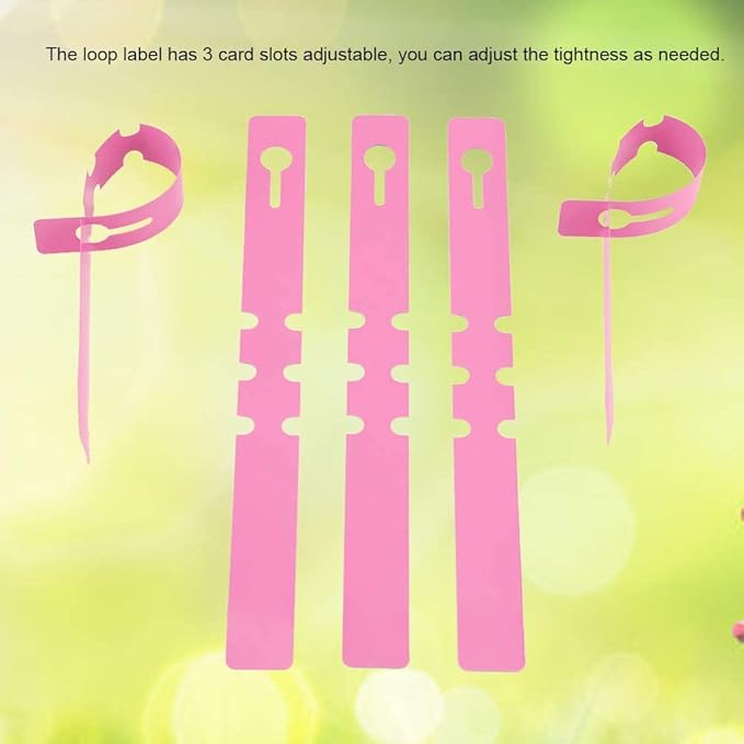 100PCS Plastic Plant Hanging Tree Tags Wrap Around Nursery Garden Labels Markers Waterproof Nursery Garden Labels Tags()