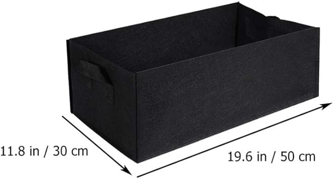DOITOOL Garden Planter, Raised Bed Grow Bag 100 x 60 x 20 cm, Fabric Planting Pot with Handles, Indoor-Outdoor Use, for Potato, Vegetable, Flower