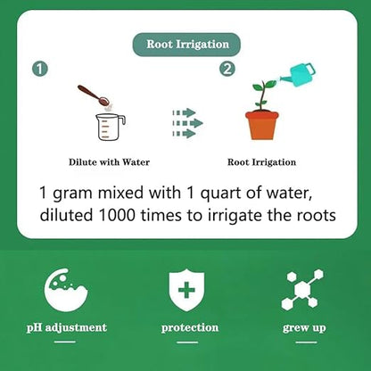 GRANDAN 6 Lb Ferrous Sulfate Heptahydrate - 3/16 Inch FeSO4*7H2O Granules - 20% Iron (Fe) Stable and Easy to Store - Organic Lawn Fertilizer for Vegetables and Plant Growth